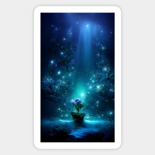 Flower under sky blessing Sticker